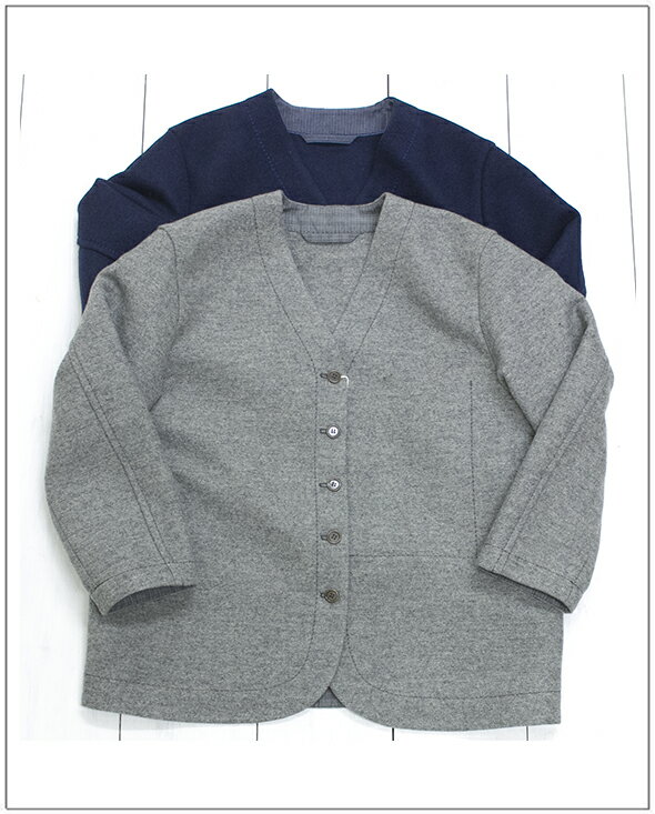 homspun(ホームスパン）二重織メルトンジャケット