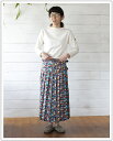 O'NEIL OF DUBLINiIj[Iu_ujCOTTON LIBERTY LOW WAIST PLEATS WRAP SKIRT 80cm(WITH PIN)RbgoeB[[EGXgv[cbvXJ[g