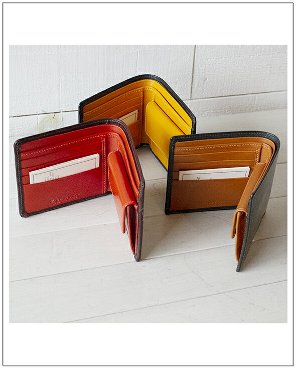 WhitehouseCox（ホワイトハウスコックス） Notecase with Coin Case(Holiday Line)二つ折り財布