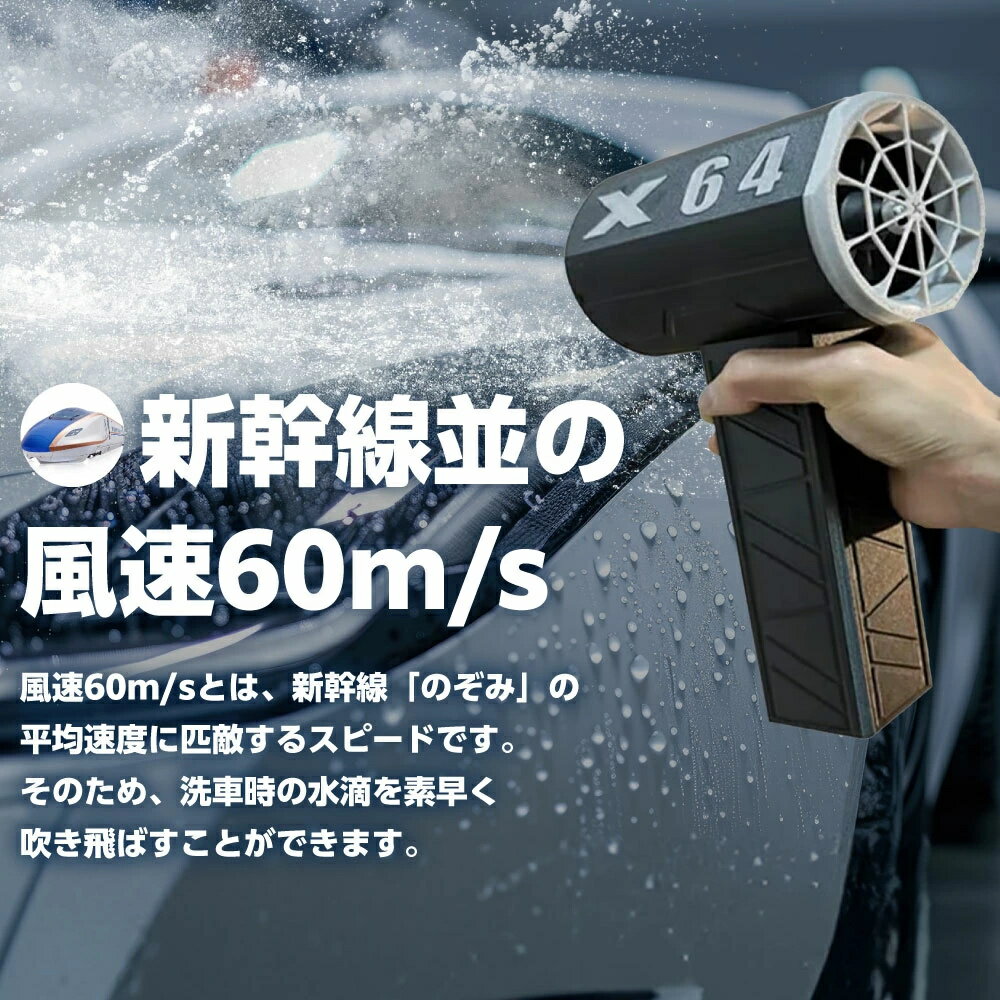 ＼スーパー SALE 半額！／洗車ブロワー ブロワー 花粉対策 最大推力1.4KG 8000mAh ...