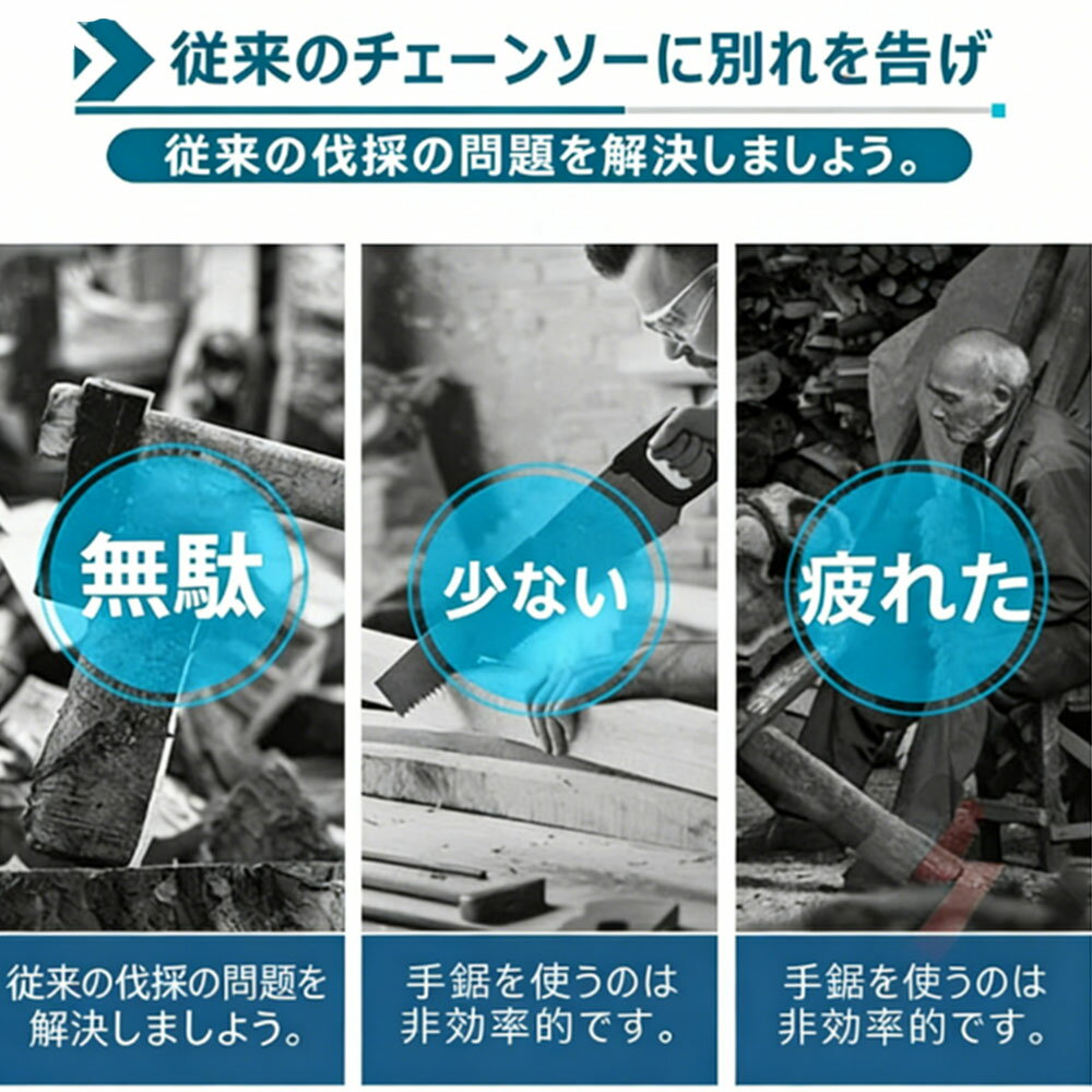 ＼スーパー SALE 半額!/チェーンソー 充...の紹介画像2