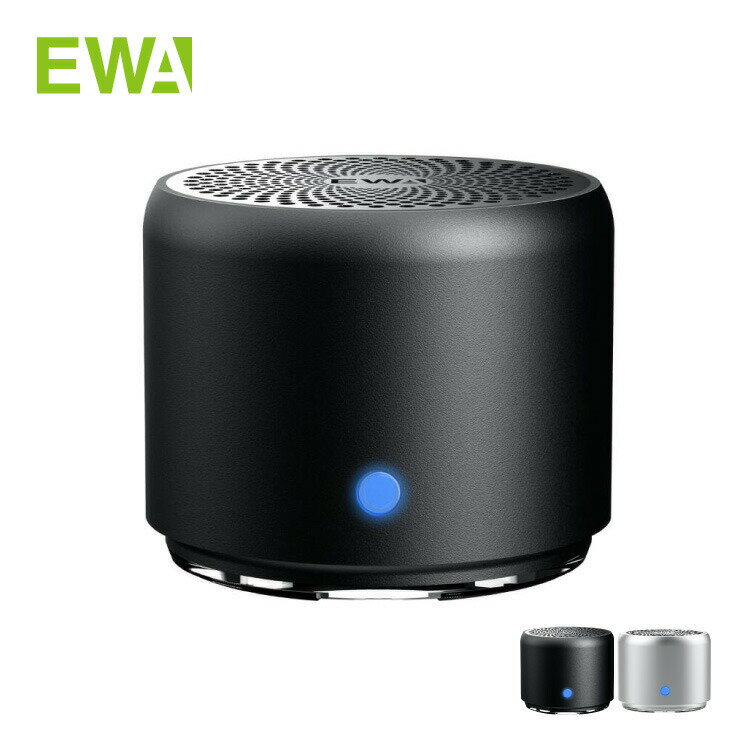 EWA A106Pro [正規代理店] Bluetooth スピーカー IP67 防水 防塵 カラビナ付き専用ケース付属 小型 ブラック シルバー 1年保証 正規輸入代理店 106 A106 アウトドア キャンプ ワイヤレススピーカー