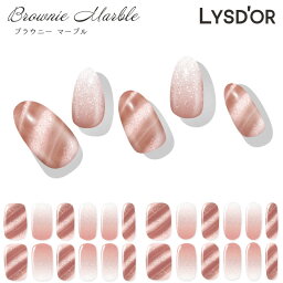 LYSD'OR ハンドネイル ブラウニーマーブル Brownie Marble リスドール セルフネイル ジェルネイル ネイルアート 春夏 マニキュア 貼るだけ 簡単 ZIP 雑誌掲載 ロフト 節約 簡単 おしゃれ 可愛い かわいい