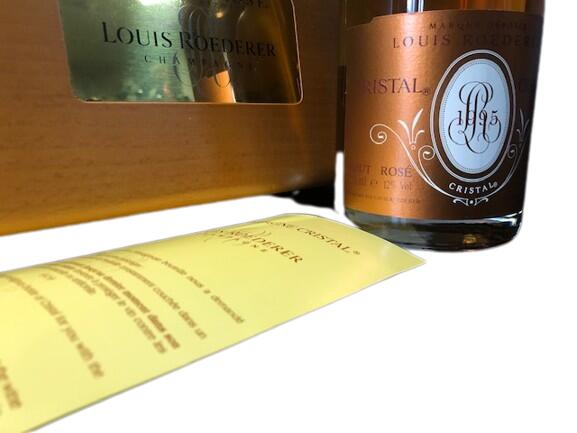 1995 Louis Roederer Cristal Brut Rose Millesime ルイ ロデレール クリスタル ロゼ ブリュット ミレジメ Champagne France シャンパーニュ フランス 750ml 12%　ギフトボックス付 finewineatr-10000400 ファインワイン サンプル画像2