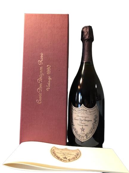 1990 Dom Perignon Brut Rose Millesime Vintage ドンペリニヨン ブリュット ロゼ ミレジメ ヴィンテージ 辛口 Champagne France シャンパーニュ フランス 750ml 12.5%　ギフトボックス付