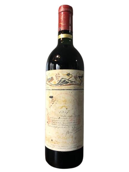 1957 Chateau Mouton Rothschild シャトー ムートン ロートシルト Paullac Bordeaux France ボルドー ポイヤック フランス 赤ワイン 730ml 12.5%