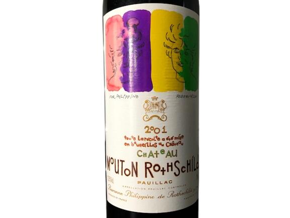 2001 Chateau Mouton Rothschild シャトー ムートン ロートシルト Paullac Bordeaux France ボルドー ポイヤック フランス 赤ワイン 750ml 12.5%　エチケット傷・汚れあり finewineatr-10000559 ファインワイン サンプル画像2