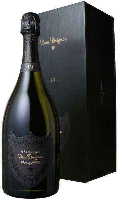 化粧箱入り 1998 Dom Perignon Plenitude P2 Vintage ドンペリニヨン プレニチュード ヴィンテージ Brut ブリュット 辛口 Champagne France シャンパーニュ フランス 750ml 12.5%　　化粧箱入り