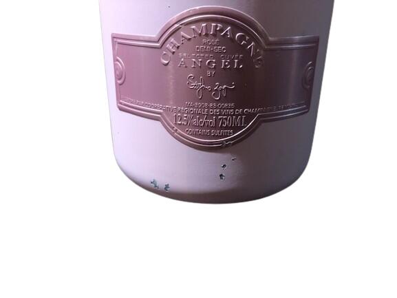 Angel Demi Sec Pink Rose エンジェル ドゥミセック ロゼ ピンク やや甘口 Champagne France シャンパーニュ フランス 750ml 12.5%　ボトル傷あり finewineatr-10000330 ファインワイン サンプル画像2