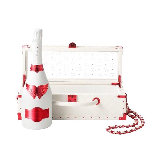 Angel Rose Brut Limited Edition White Holiday Edition RED LEATHER TYPE エンジェル ブリュット ロゼ ホリデー リミテッド エディション レッド レザータイプ 辛口 Champagne France シャンパーニュ フランス 750ml 12.5% finewineatr-10000863 ファインワイン サンプル画像2