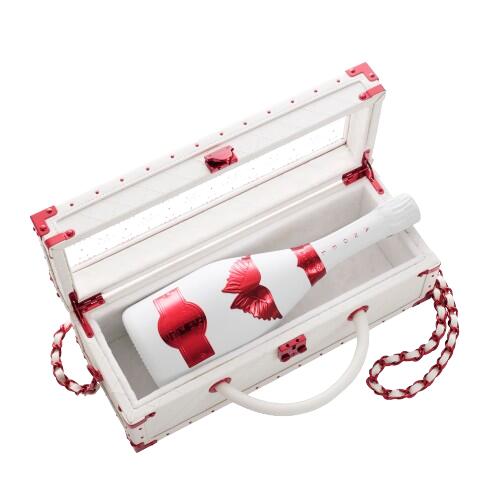 Angel Rose Brut Limited Edition White Holiday Edition RED LEATHER TYPE エンジェル ブリュット ロゼ ホリデー リミテッド エディション レッド レザータイプ 辛口 Champagne France シャンパーニュ フランス 750ml 12.5% finewineatr-10000863 ファインワイン サンプル画像3