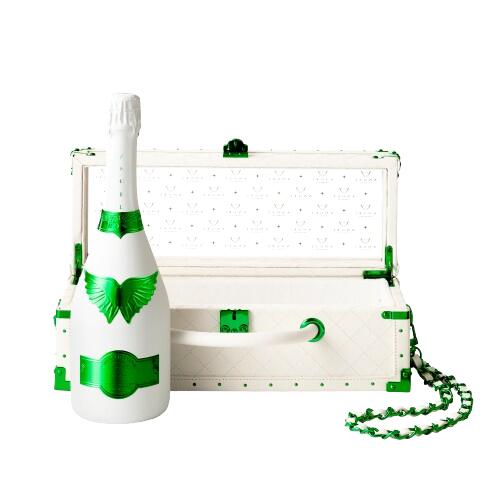 Angel Rose Brut Limited Edition White Holiday Edition GREEN LEATHER TYPE エンジェル ブリュット ロゼ ホリデー リミテッド エディション グリーン レザータイプ 辛口 Champagne France シャンパーニュ フランス 750ml 12.5% finewineatr-10000865 ファインワイン サンプル画像2