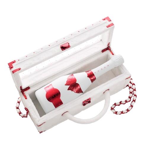 Angel Rose Brut Limited Edition White Holiday Edition RED FUR TYPE エンジェル ブリュット ロゼ ホリデー リミテッド エディション レッド ファータイプ 辛口 Champagne France シャンパーニュ フランス 750ml 12.5% finewineatr-10000864 ファインワイン サンプル画像3