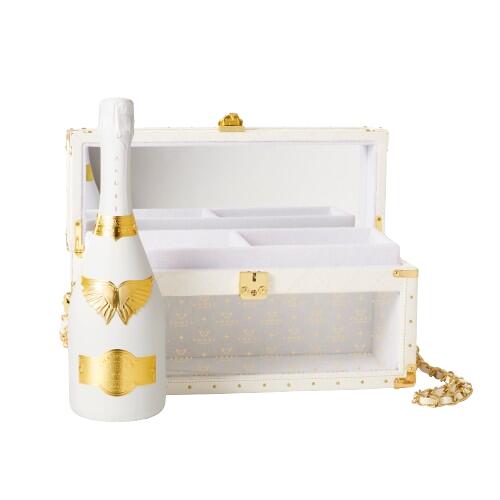 Angel Rose Brut Limited Edition White Holiday Edition LEATHER LUTCH TYPE エンジェル ブリュット ロゼ ホリデー リミテッド エディション レザーラッチ タイプ 辛口 Champagne France シャンパーニュ フランス 750ml 12.5% finewineatr-10000870 ファインワイン サンプル画像2