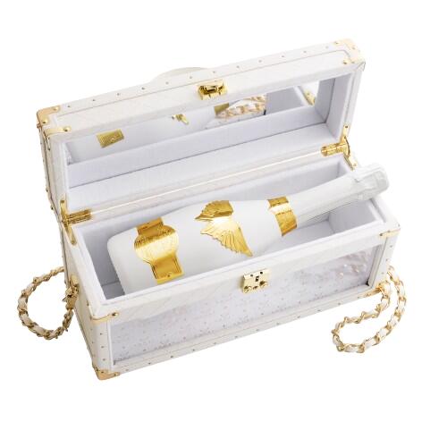 Angel Rose Brut Limited Edition White Holiday Edition LEATHER LUTCH TYPE エンジェル ブリュット ロゼ ホリデー リミテッド エディション レザーラッチ タイプ 辛口 Champagne France シャンパーニュ フランス 750ml 12.5% finewineatr-10000870 ファインワイン サンプル画像3