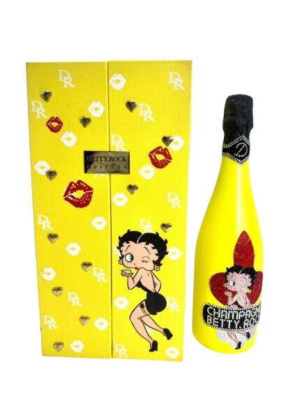D.Rock BETTY BOOP Diamond Rock BETTY.ROCK YELLOW Demi Sec ダイヤモンド ロック D.ロック ベティー ロック イエロー D ロック ドゥミセック Champagne France シャンパーニュ フランス 750ml 12% ギフトボックス付