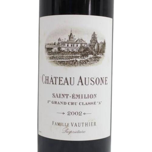 2002 Chateau AUSONE シャトー オーゾンヌ Saint-Emilion Bordeaux France サンテミリオン ボルドー フランス 赤ワイン 750ml 13.5% ギフト 記念日 インスタ映え 高級ワイン キャバクラ ホスト お祝い 正月 母の日 父の日 お中元 お歳暮 クリスマス 結婚 贈答品 誕生日会
