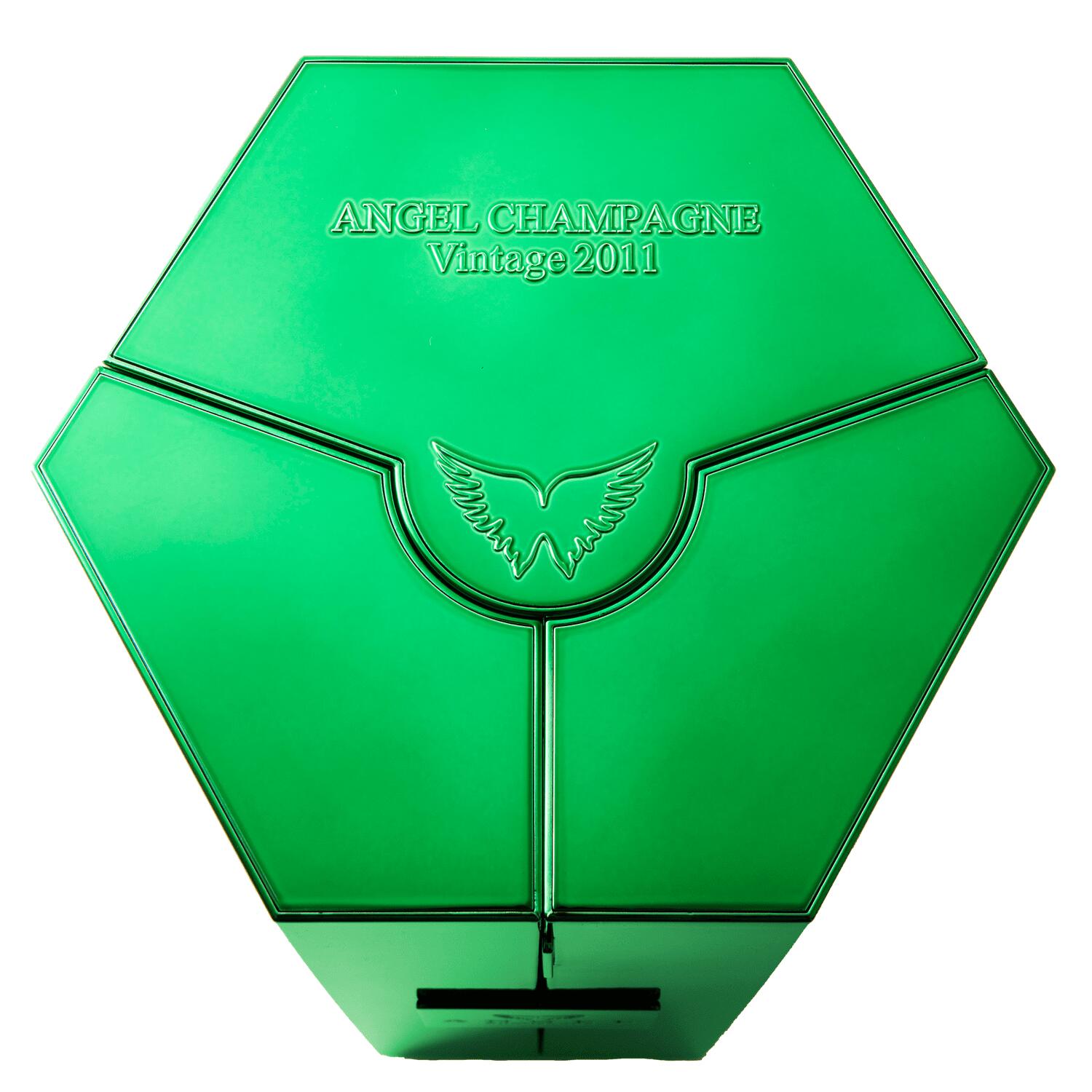 2011 Angel Vintage Millesime Brut GREEN エンジェル グリーン ブリュット ミレジメ ヴィンテージ 辛口 Champagne France シャンパーニュ フランス 750ml 12.5% ギフトボックス付　記念日 インスタ映え 高級シャンパン キャバクラ ホスト お祝い 正月 母の日 父の日