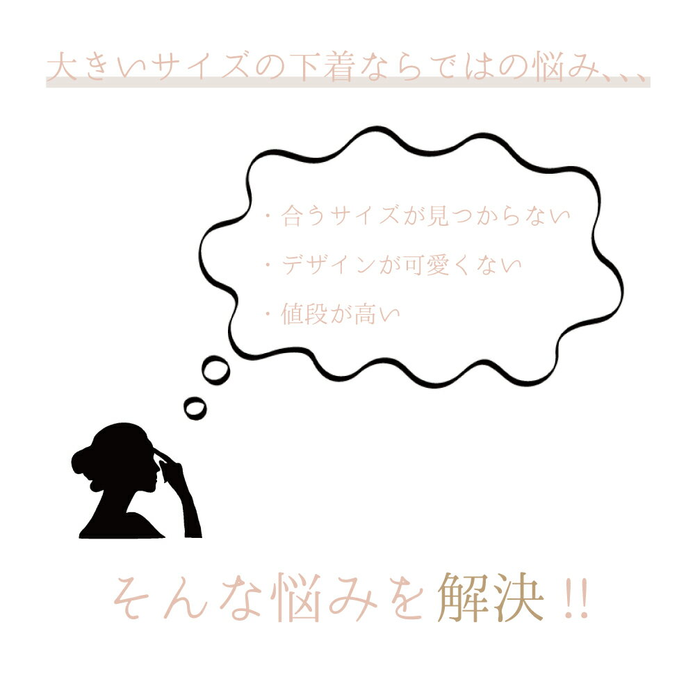 [楽天スーパーSALE価格]福袋 大きいサイズのブラセット3組入り下着福袋 [メール便不可]【送料無料※沖縄は追加送料】【ブラセット ブラ ショーツ ブラジャー ブラ福袋 下着 福袋 2022】