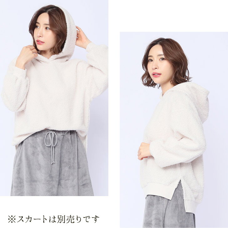 在庫限り!最終値下げ★ ループボアプル パーカ...の紹介画像2