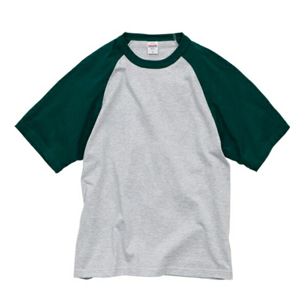 ラグラン Tシャツ 5.6oz UNITED ATHLE ユナイテッドアスレ 無地 ツートーン 半袖 メンズ 男女兼用 カジュアル アメカジ シンプル 5041-01 2025SS