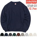 【S-XL】12.7オンス ヘヴィーウェイト クルーネック スウェット(裏パイル) UNITED ATHLE ユナイテッドアスレ ヘビー無地 トレーナー 厚手 大きめ ざっくり メンズ アダルトサイズ UnitedAthle (5769-01) 2022AW【0925】