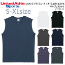 【S-XL】4.4オンス ドライスムース リサイクルポリエステル スリーブレスシャツ United Athle Sports ユナイテッドアスレ 5703-01...