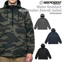 【フォレストカモ XS-XL】アノラックジャケット【INDEPENDENT TRADING COMPANY】Water Resistant Windbreaker Anorack Jacket【アノラックパーカー】カモフラージュ 迷彩 インディペンデント トレーディングカンパニー(INEXP94NAW)【0411】