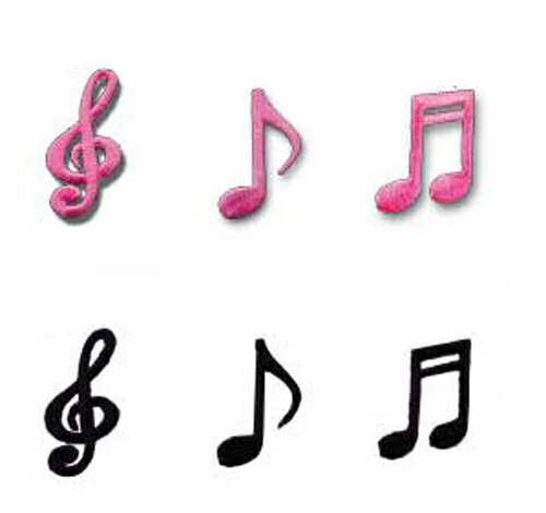 即納　PATCH（パッチ・ワッペン）音符【大】