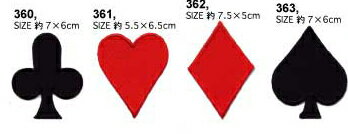 PATCH（ワッペン）トランプ型