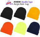 OTTO　ACRYLIC KNIT CAP　DOUBLE TYPE（アクリルニットキャップ　ダブルタイプ）オットーキャップ・ビーニー・ 男女兼用・無地・ニット帽（H4040）【0426】