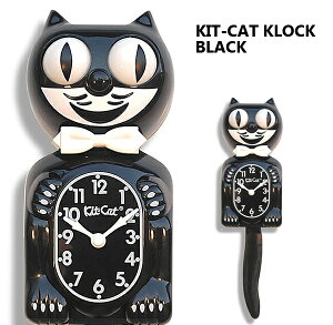 【Kit Cat Clock　キットキャットクロック・ブラック】【送料無料（沖縄除く）】壁掛け時計・インテリア・猫・ネコMADE IN USA【0506】