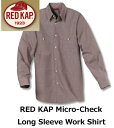 RED KAPレッドキャップ　チェックワークシャツ長袖Micro-Check Work Shirt（メンズワークウェアロングスリーブ　）　SP20