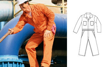 RED KAP(レッドキャップ） ツイルアクションバックカバーオール（無地・長袖　つなぎ　ツナギ）