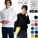 【S-XL】10.0oz レギュラーウェイト スウェットシャツ(裏毛 裏パイル) cross stitch トレーナー クルーネック 男女兼用 メンズ レディース シンプル クロスアンドステッチ TRUSS トラス sw2210【0831】