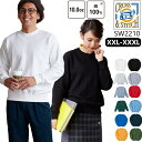 【XXL-XXXL】10.0oz レギュラーウェイト スウェットシャツ(裏毛 裏パイル) cross stitch トレーナー クルーネック 男女兼用 メンズ レディース シンプル ビッグサイズ 大きいサイズ クロスアンドステッチ TRUSS トラス SW2210【0831】