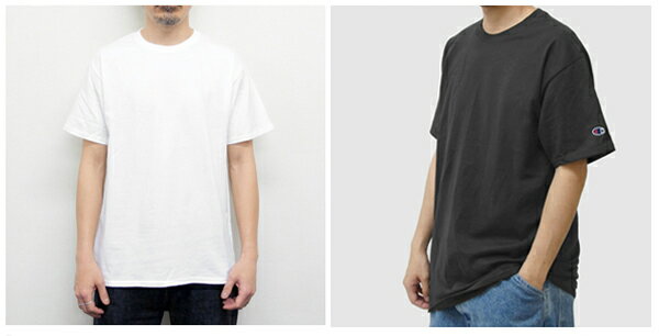 Champion（チャンピオン）Tシャツ【6oz　ヘビーウェイト】（袖にロゴマーク入り　...
