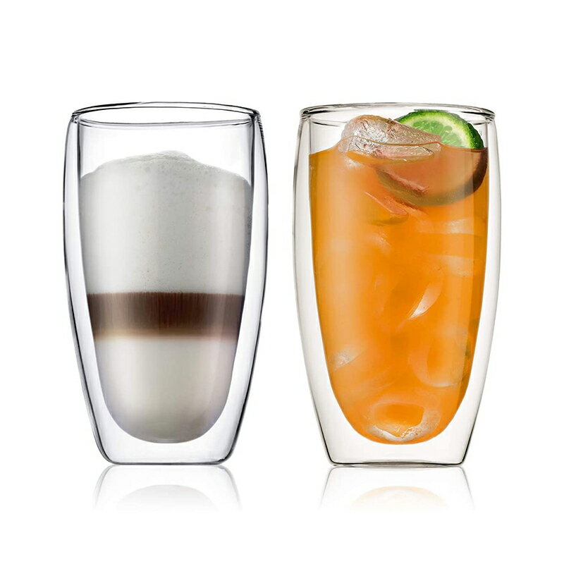 ボダムパヴィーナダブルウォールグラス2個セット(bodum-PAVINA2-PieceDoubleWallMug)4560-10US4-Clear-マグカップユニセックスカジュアル