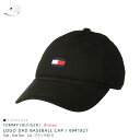 トミー ヒルフィガー キャップ (TOMMY HILFIGER ARDIN DAD BASEBALL CAP) 6941827 017 100 ユニセック 帽子 アジャスター キャップ プレゼント おしゃれ 6941827 ブラック ホワイト