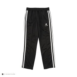 ルコックスポルティフ ルコックスポルティフ トラックジャージロングパンツ （le coq sportif track jersey long pants）QMWSJG31 レディース ホワイト/ブラック/ネイビー パンツ ランニング トレーニング ウェア QMWSJG31 ブラック