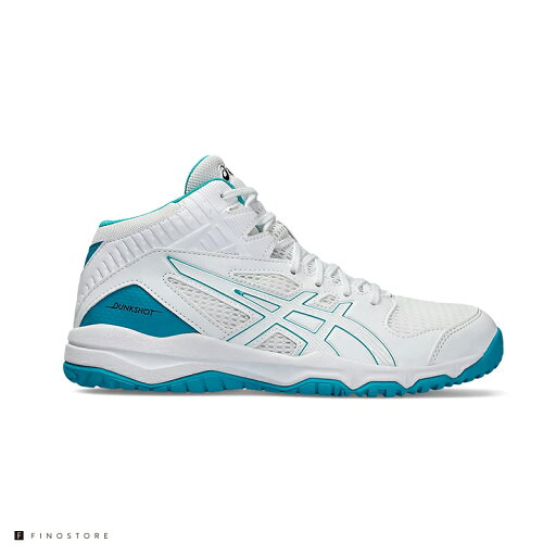 アシックス バスケットボールシューズ ダンクショット MB 9(ASICS DUNKSHOT MB 9)1064A006 109 ユニセックス ジュニア キッズ WHITE/LAGOON アシックス バスケットボールシューズ ダンクショット MB 9(ASICS DUNKSHOT MB 9)1064A006 109 ユニセックス ジュニア キッズ WHITE/LAGOON