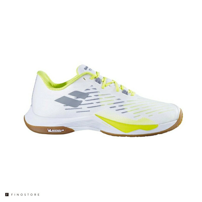 バボラ バドミントン シューズ シャドウ ツアー 5(Babolat SHADOW TOUR 5)30S24356 1091 メンズ WHITE/LIME