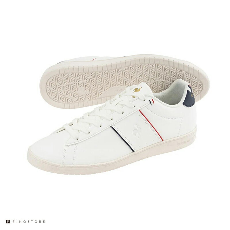 ルコックスポルティフ スニーカー LCS シャトー 2（le coq sportif LCS CHATEAU 2）QL1VJC10WN ユニセックス WN(WHITE/NAVY)ホワイト/ネイビー WN23.5