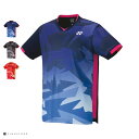 楽天Fino storeヨネックス テニス バドミントン ウェア ユニゲームシャツ/フィットスタイル（YONEX GAME SHIRTS/FIT STYLE）10474 ユニセックス 019（NB）ネイビーブルー/007（BK）ブラック/496（SSR）サンセットレッド テニス バドミントン 用品 半袖 Tシャツ トップス