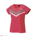 【メール便発送】ヨネックス バドミントン ウィメンズドライTシャツ ピンク（YONEX Women's dry t-shirt）16517 レディース Tシャツ 半袖 ウェア トップス 16517 レッド