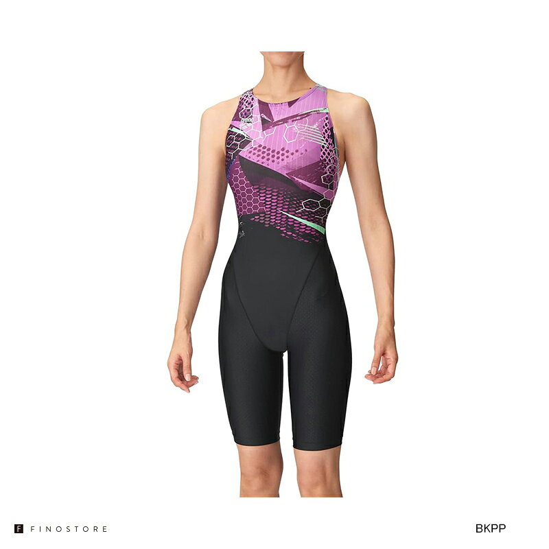 アリーナ 競泳 レース用水着 アクア レーシングワンピーススパッツ オープンバック ハーフレッグ（ARENA AQUA RACING SWIMSUIT）AS4FRC57W レディース 公式大会可 レーシング
