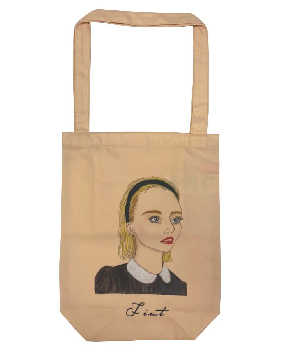 Tote Bag Type - 【2Buy10%OFFクーポン】 エコバッグ フレンチ ガール プリント エコバッグ / F i.n.t フィント [00AC01a001]