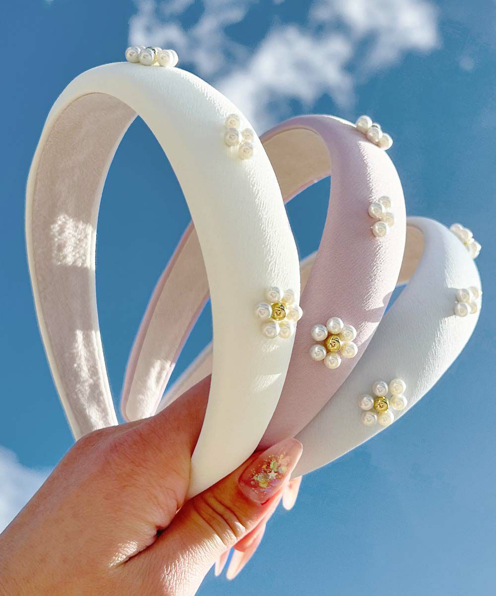 【SALE】カチューシャ パール マーガレット カチューシャ / レトロ カジュアル ガ...