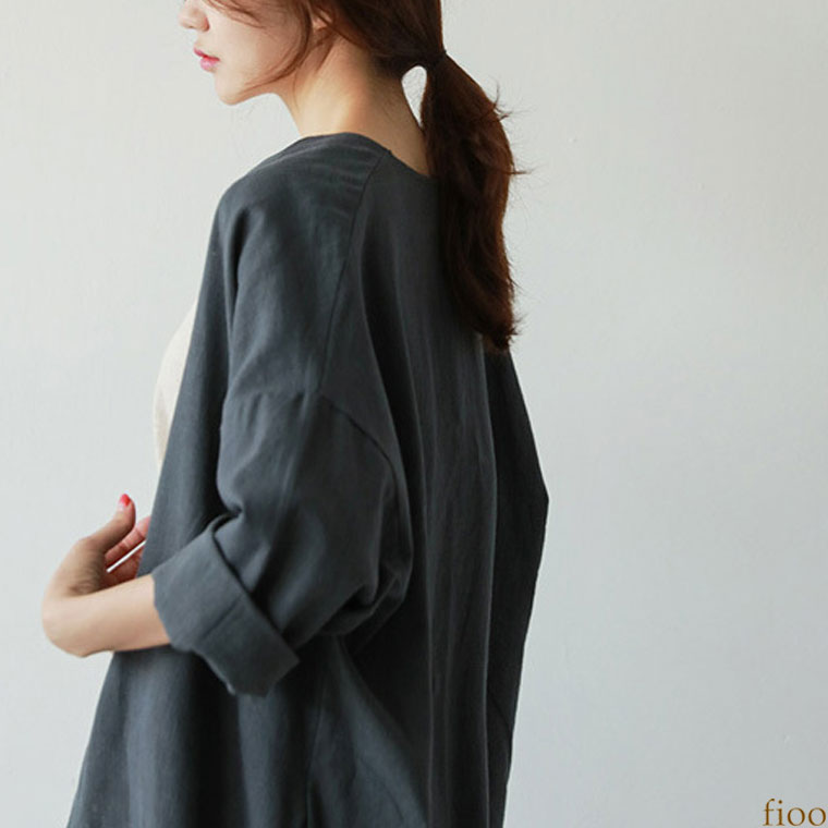 【即日発送】ロングシャツ カジュアルロングシャツワンピ ワンピース ロング アウ...