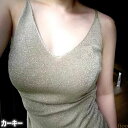 Vネック タンクトップ キャミソール スパンコール キラキラ サマー トップス セクシー ノースリーブ レディース 薄手 無地 新作 春 夏 夏用 あす楽 チャ...